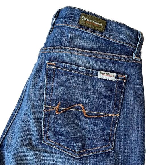 David Kahn Lauren Jeans Straight Leg High Rise Medium Wash Made in USA 6 EUC - Picture 9 of 11